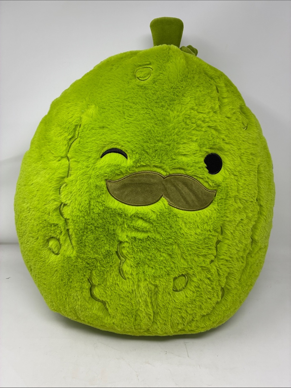 Squishmallows 16 inch Charles The Green Pickle with Mustache Stuffed Plush Toy